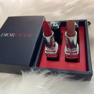 DIOR ROUGE coffret set. Color 999 & 100.